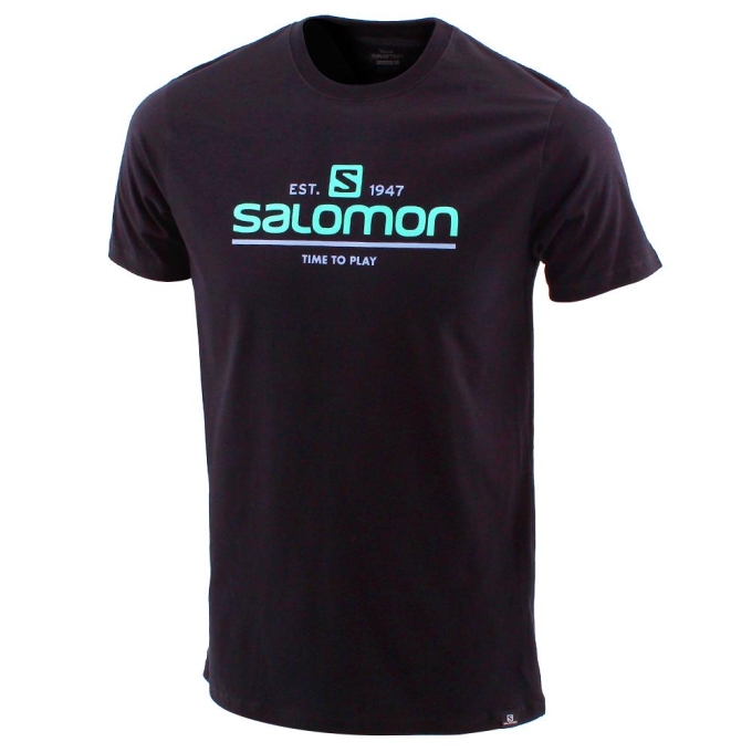 Grey Salomon TIME TO PLAY SS M Men's T Shirts | AE-139SMED