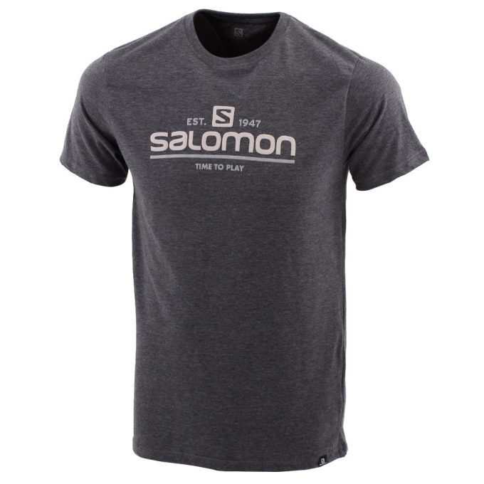 Grey Salomon TIME TO PLAY SS M Men\'s T Shirts | AE-139SMED