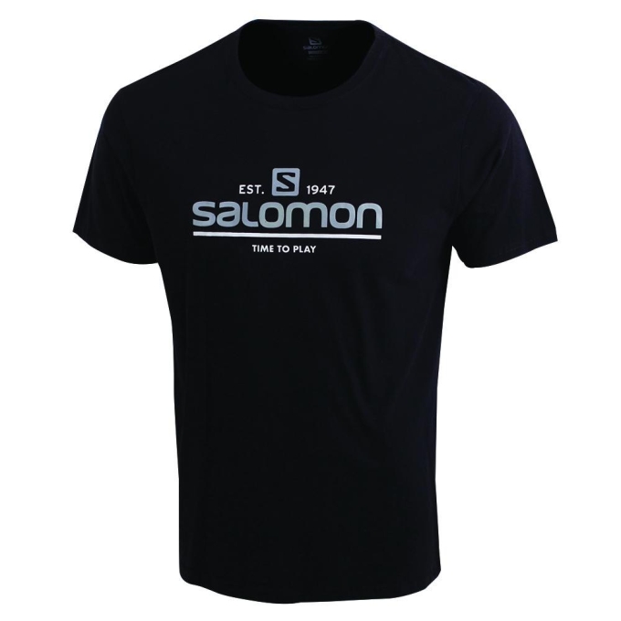 Grey Salomon TIME TO PLAY SS M Men's T Shirts | AE-183EIFN