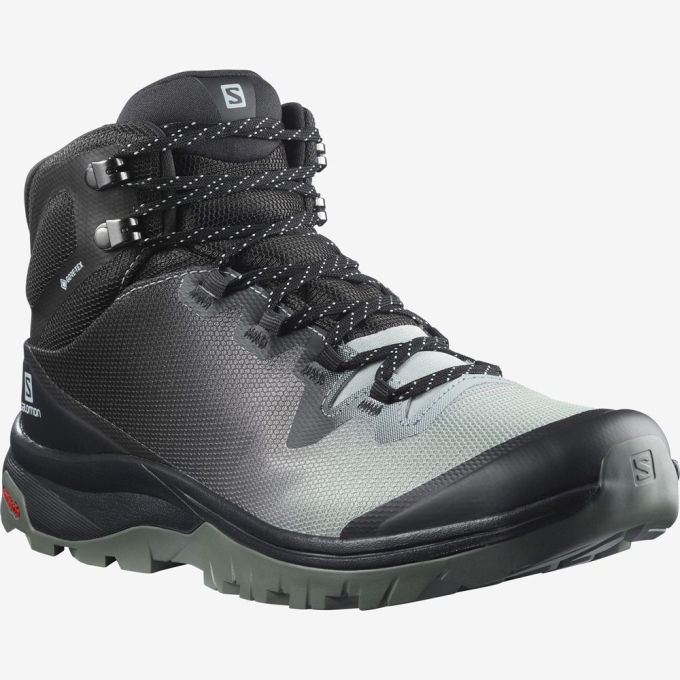 Grey Salomon VAYA MID GORE-TEX Women's Hiking Shoes | AE-631VZNT