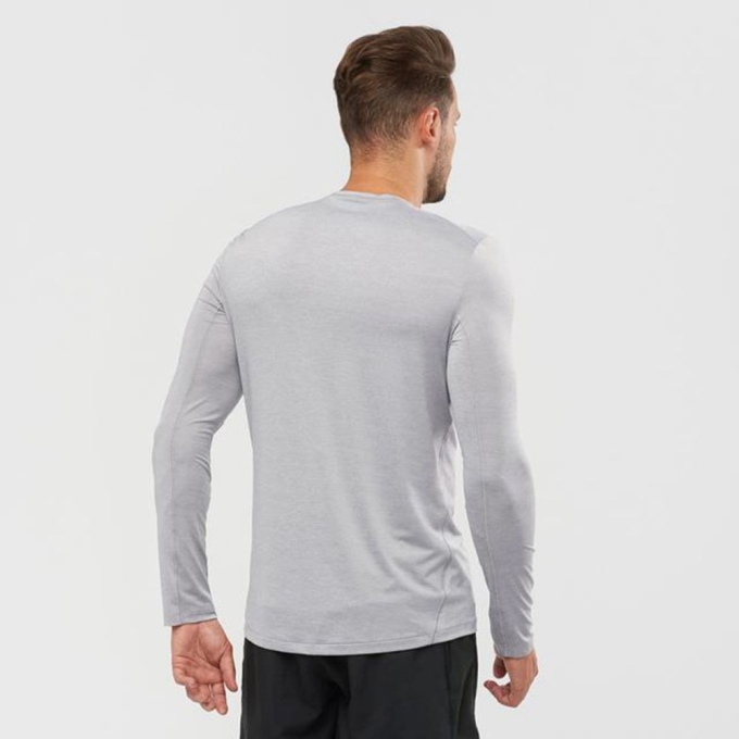 Grey Salomon XA L/S Men's Tops | AE-237SEXK