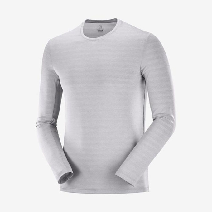 Grey Salomon XA L/S Men's Tops | AE-237SEXK