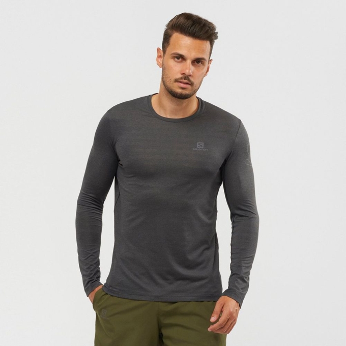 Grey Salomon XA L/S Men\'s Tops | AE-237SEXK