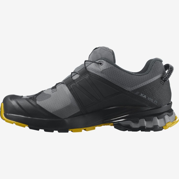 Grey Salomon XA WILD GORE-TEX Men's Trail Running Shoes | AE-293MTXQ