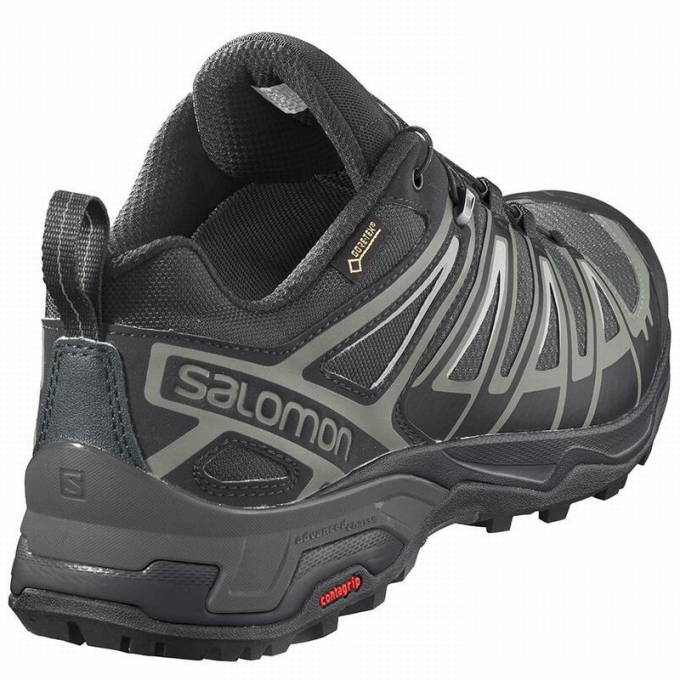 Grey Salomon X ULTRA 3 GORE-TEX Men's Hiking Shoes | AE-380IRDJ