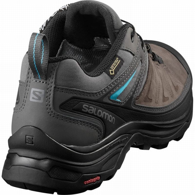 Grey Salomon X ULTRA 3 LTR GTX W Women's Hiking Shoes | AE-307JMSP