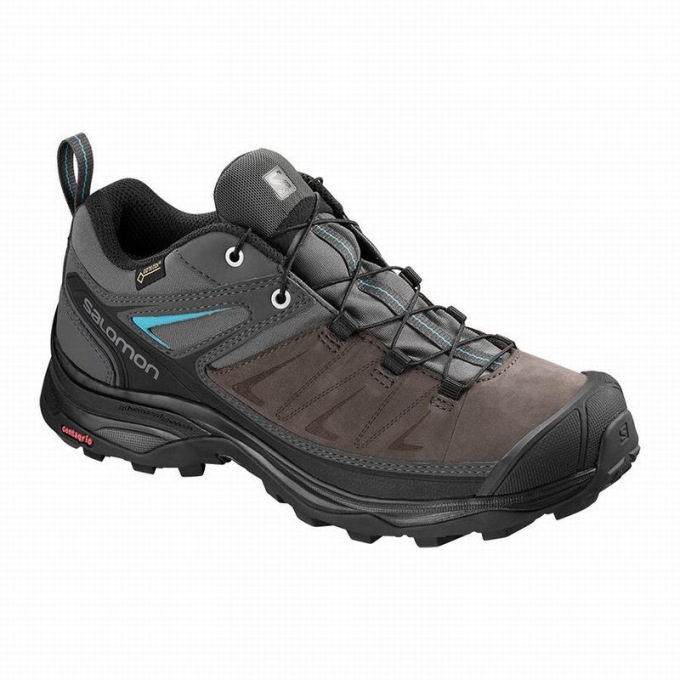 Grey Salomon X ULTRA 3 LTR GTX W Women\'s Hiking Shoes | AE-307JMSP