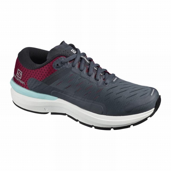 Grey / White Salomon SONIC 3 CONFIDENCE W Women\'s Running Shoes | AE-894ZCVG