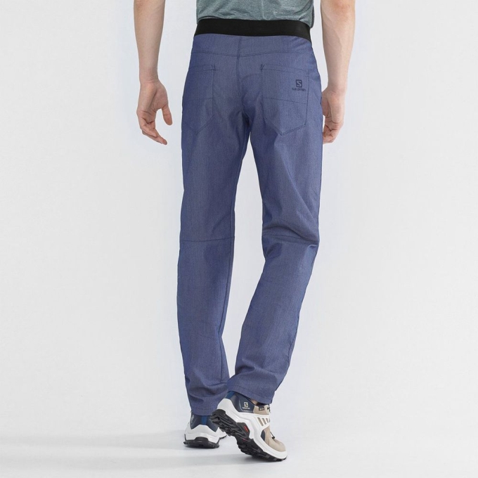 Indigo Salomon WAYFARER TAPERED DENIM Men's Pants | AE-130JAIV