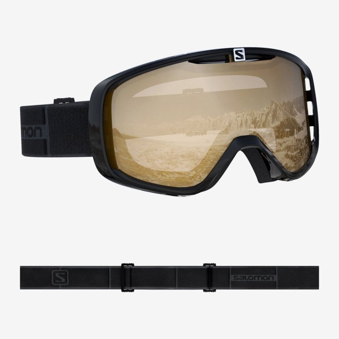 Khaki Salomon AKSIUM OTG BLACK Men's Goggles | AE-673QJTD