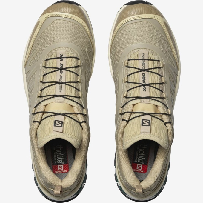 Khaki Salomon XA-PRO FUSION ADVANCED Men's Sneakers | AE-854SBDN