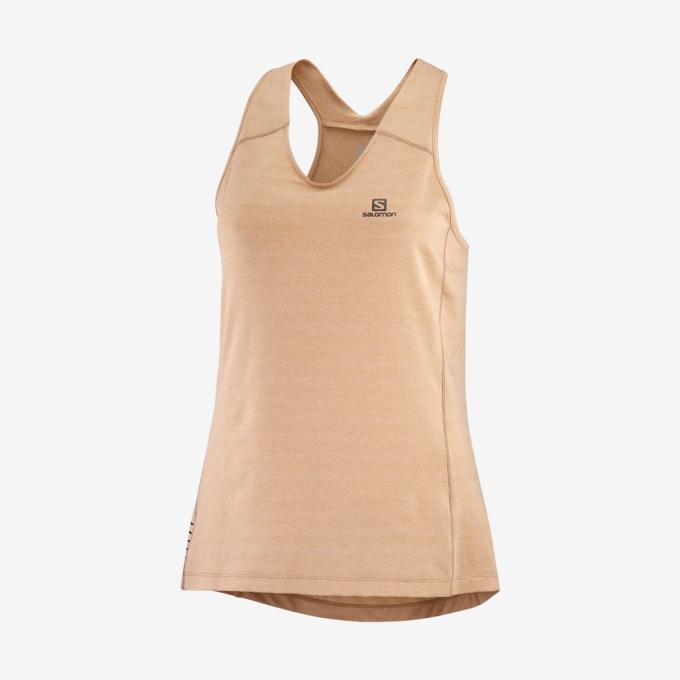 Khaki Salomon XA W Women's Tank | AE-972RDYX