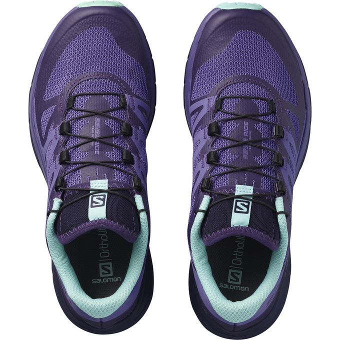 Lavender Salomon SENSE RIDE W Women's Trail Running Shoes | AE-019QFJS