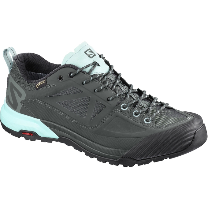 Light Blue / Black Salomon X ALP SPRY GTX W Men\'s Hiking Boots | AE-217PERA