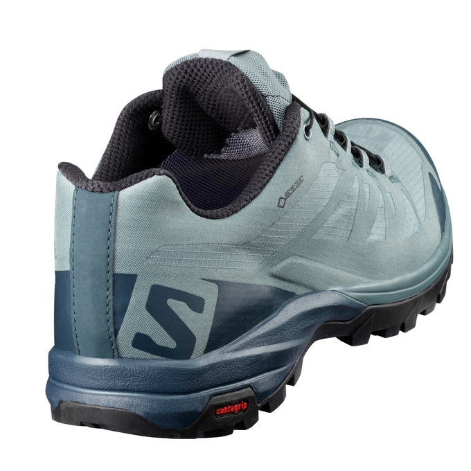 Light Blue Salomon OUTPATH GTX Men's Hiking Shoes | AE-530DQAR