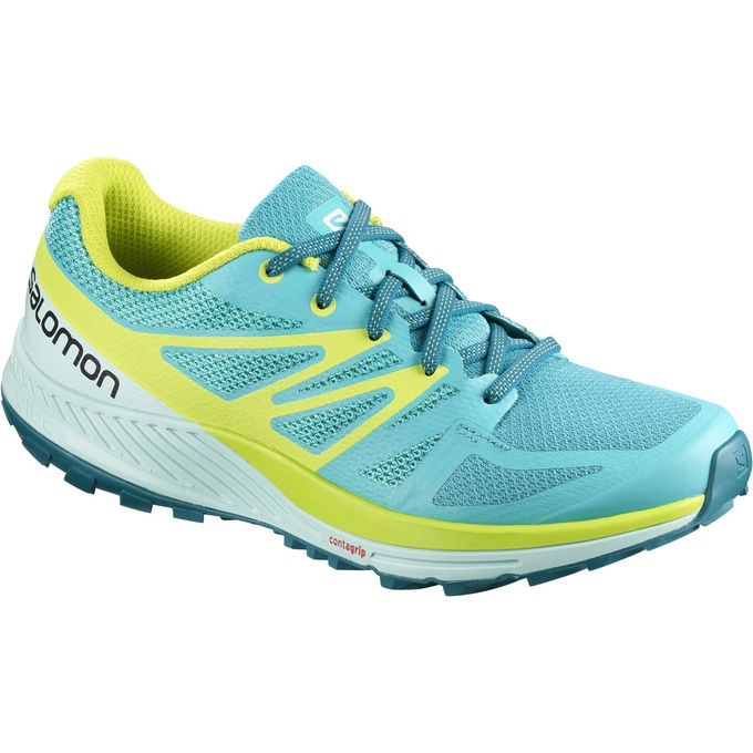 Light Blue Salomon SENSE ESE W Women\'s Trail Running Shoes | AE-928OZLG