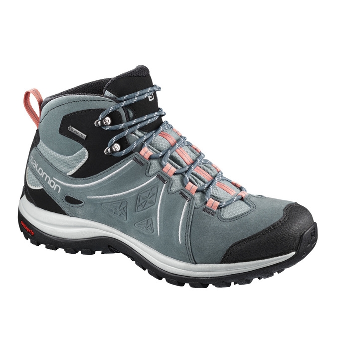 Light Turquoise / Black Salomon ELLIPSE 2 MID LTR GTX W Women\'s Hiking Shoes | AE-160MZNP