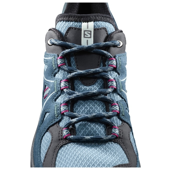 Light Turquoise / Black Salomon ELLIPSE 2 AERO W Women's Hiking Shoes | AE-608QLAE