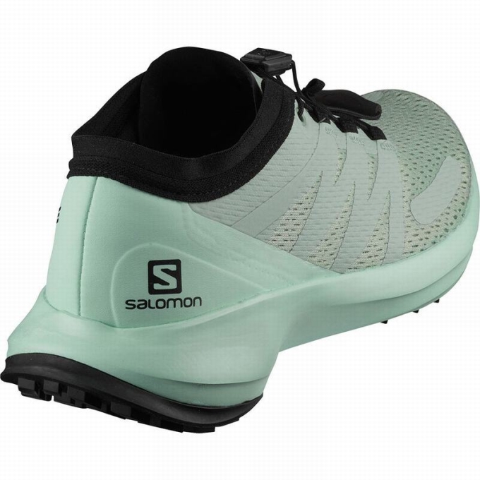 Light Turquoise / Black Salomon SENSE FLOW W Women's Trail Running Shoes | AE-408XBMJ