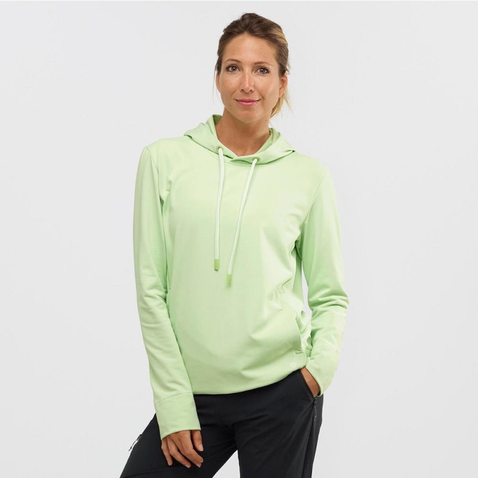 Lightgreen Salomon COMET MID W Women's Hoodie | AE-620TORG