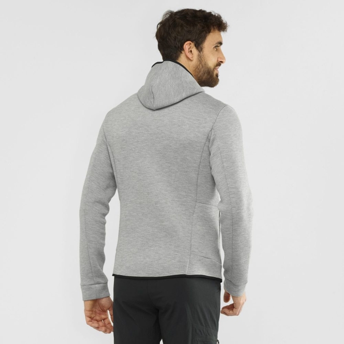 Mid Grey Salomon ESSENTIAL WARM Men's Midlayers | AE-167PJSK