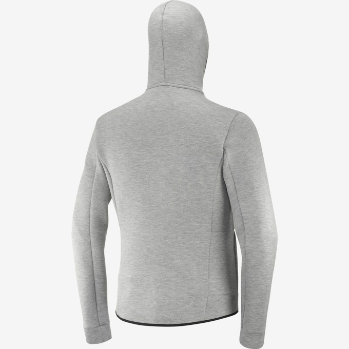 Mid Grey Salomon ESSENTIAL WARM Men's Midlayers | AE-167PJSK