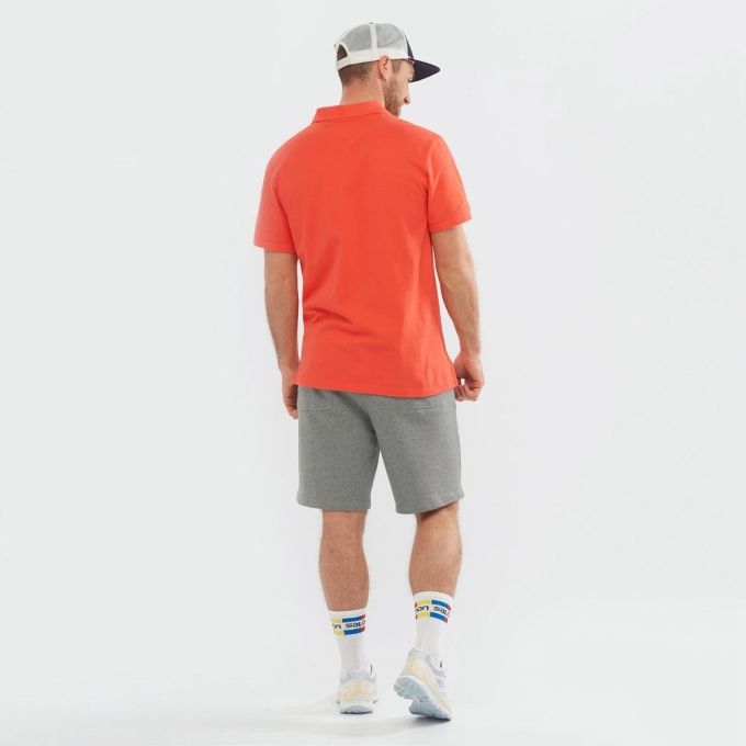 Mid Grey Salomon OUTLIFE TRACK M Men's Shorts | AE-153SLWA