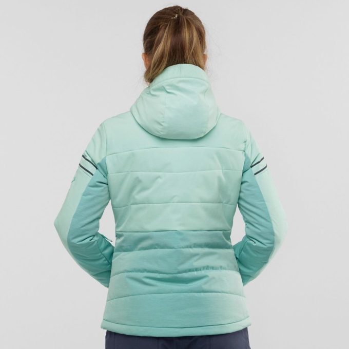 Mint Salomon EDGE Woinsulated Hoodie Ski Women's Jackets | AE-795TGYI