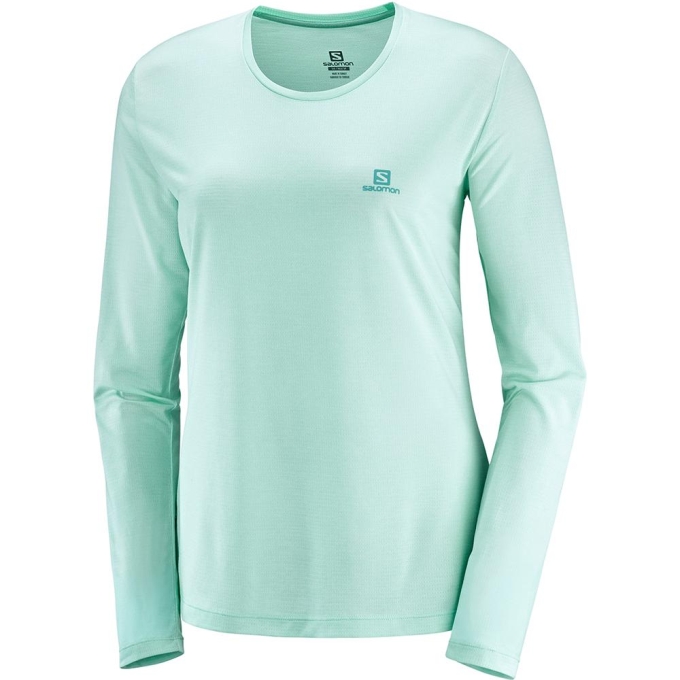 Multicolor Salomon AGILE LS W Long Sleeve Women\'s T Shirts | AE-468OGSW