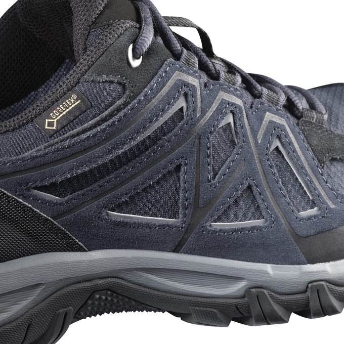 Navy / Black Salomon EVASION 2 GTX Men's Hiking Shoes | AE-172XSOV