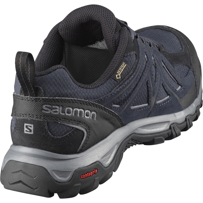 Navy / Black Salomon EVASION 2 GTX Men's Hiking Shoes | AE-172XSOV