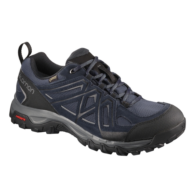 Navy / Black Salomon EVASION 2 GTX Men\'s Hiking Shoes | AE-172XSOV