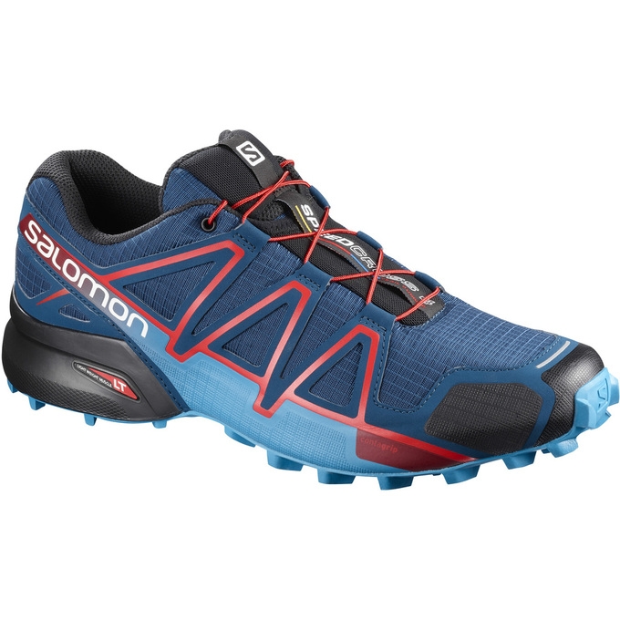 Navy / Black Salomon SPEEDCROSS 4 Men\'s Trail Running Shoes | AE-198DEWL