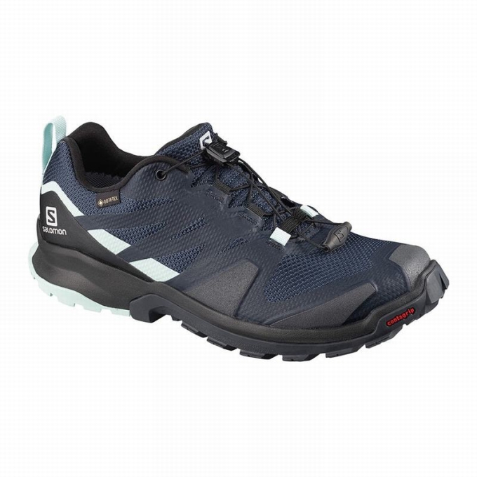 Navy / Black Salomon XA ROGG GTX W Women\'s Trail Running Shoes | AE-592LYOX