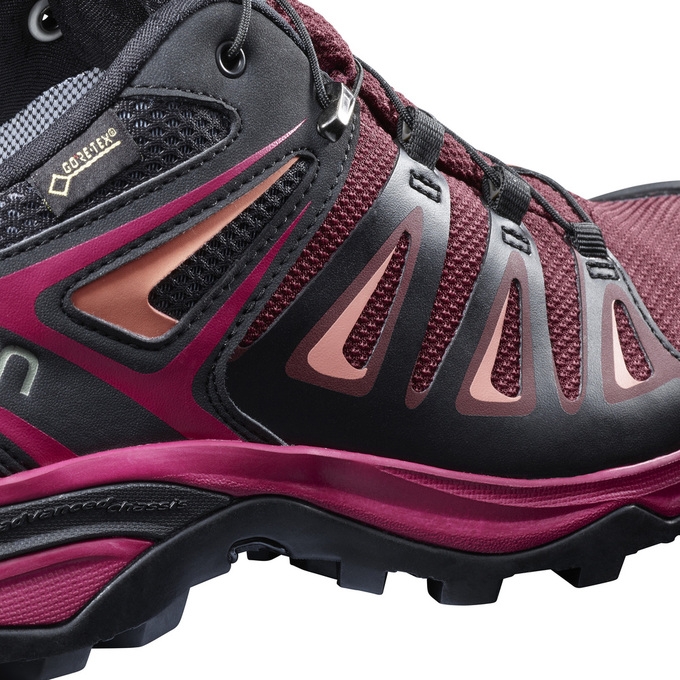 Navy / Black Salomon X ULTRA 3 GTX W Women's Hiking Shoes | AE-504WREL