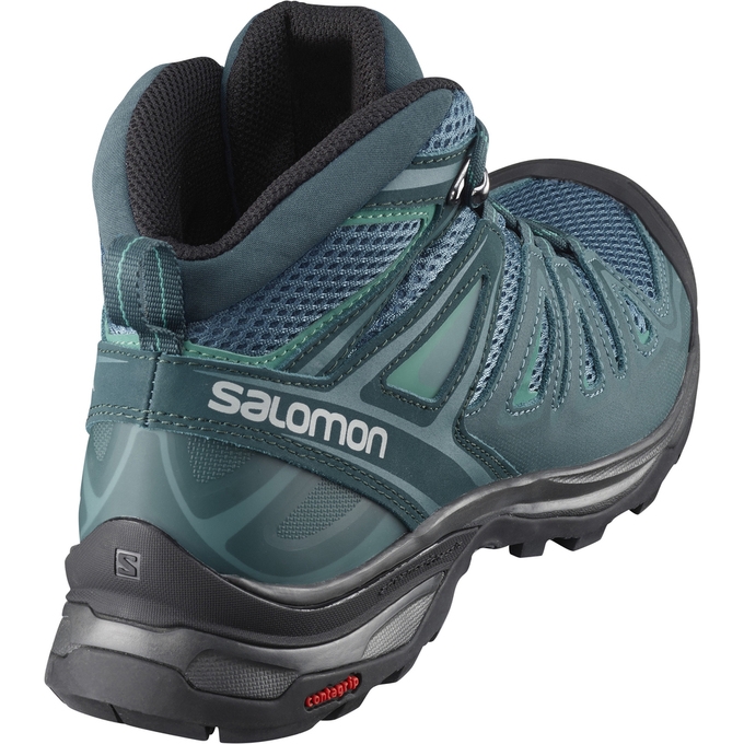 Navy / Black Salomon X ULTRA MID 3 AERO W Women's Hiking Shoes | AE-145KTDJ