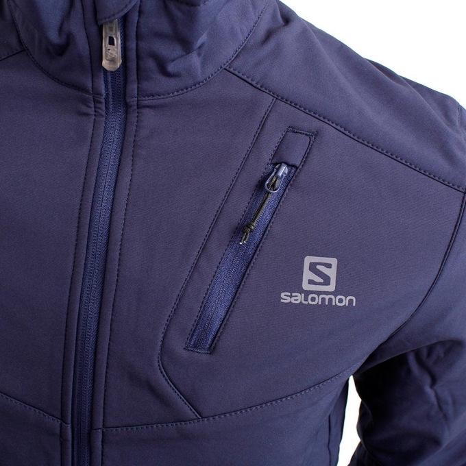 Navy Salomon EMIN JKT M Men's Jackets | AE-568WGIQ