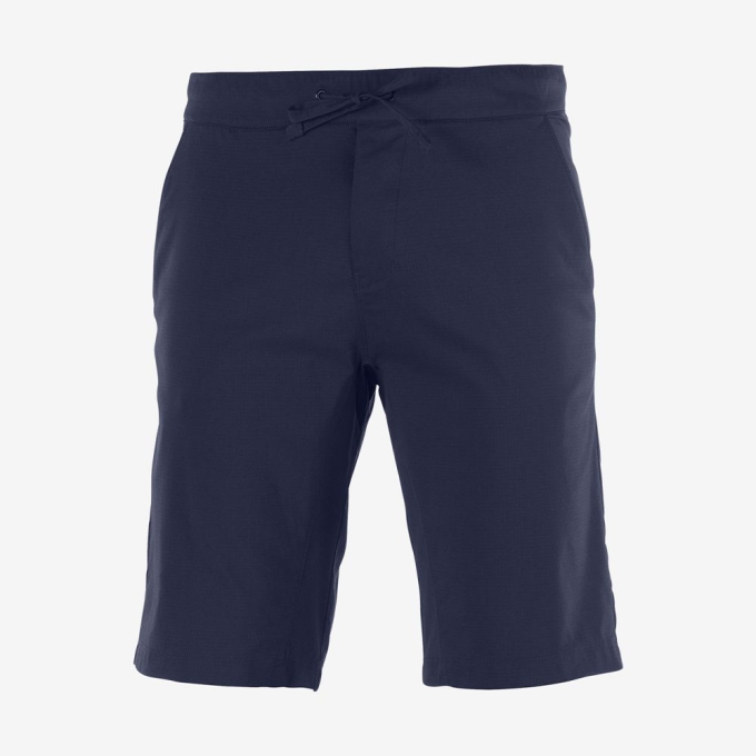 Navy Salomon EXPLORE M Men's Shorts | AE-896CYZM