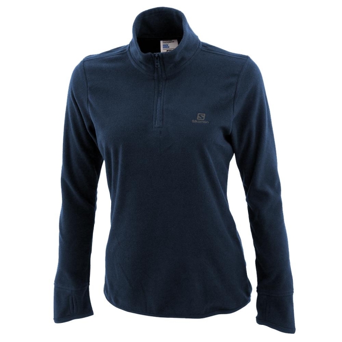 Navy Salomon KABRU HZ W Women\'s Pullover | AE-245ZOCJ