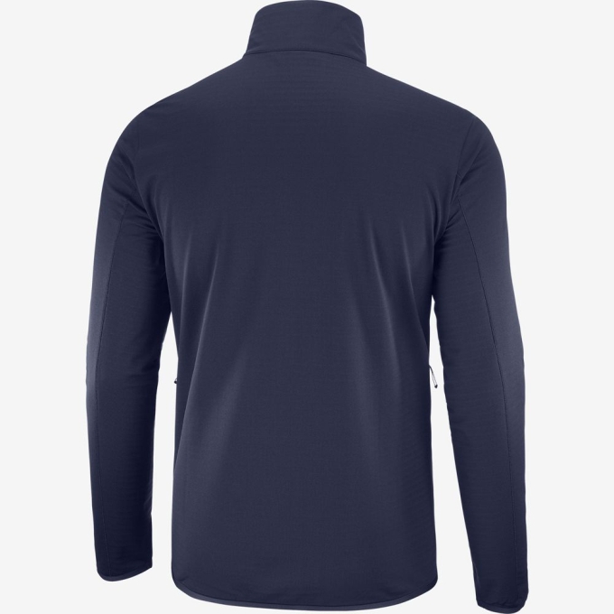 Navy Salomon Men's Midlayers | AE-946TSBJ