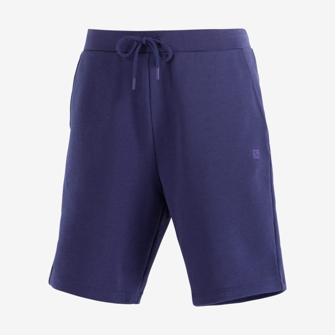 Navy Salomon OUTLIFE TRACK M Men's Shorts | AE-415GLMV