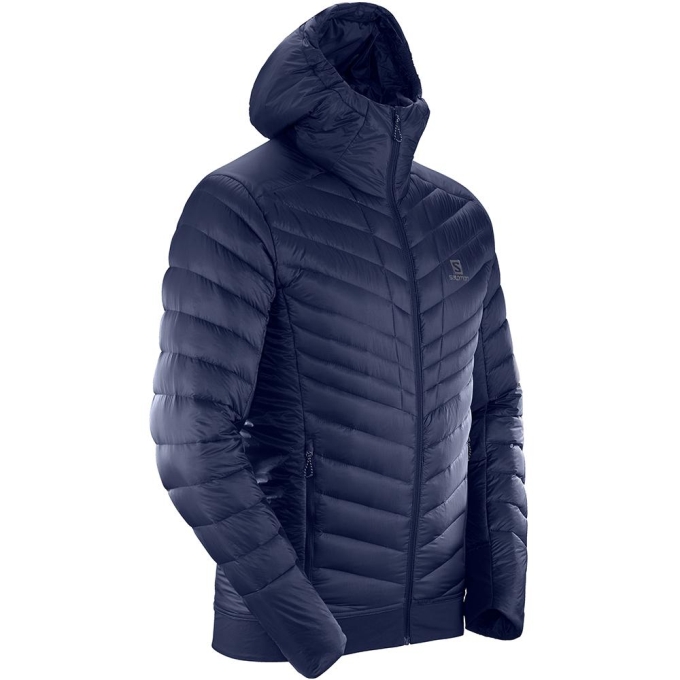 Navy Salomon OUTSPEED DOWN JKT M Men's Jackets | AE-830XSOQ