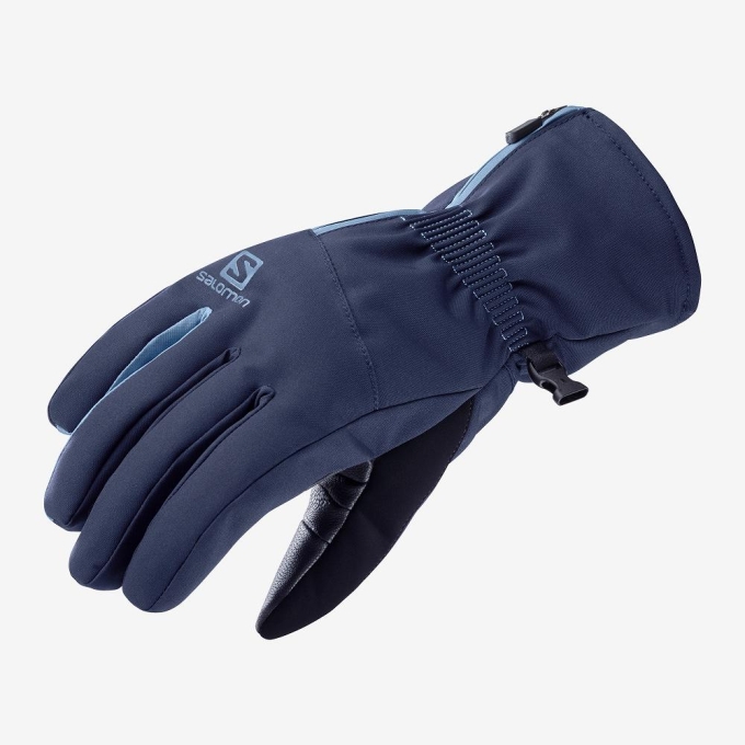 Navy Salomon PROPELLER DRY W Women's Gloves | AE-294MAWQ