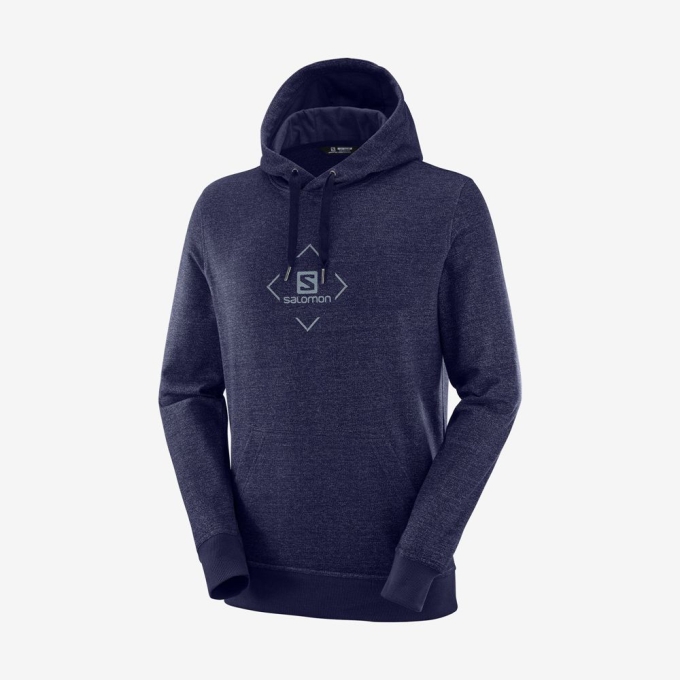 Navy Salomon SHIFT HOODIE M Men's Midlayers | AE-625NQKX