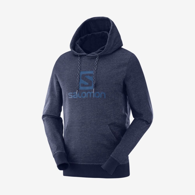 Navy Salomon SHIFT HOODIE M Men's Midlayers | AE-625NQKX