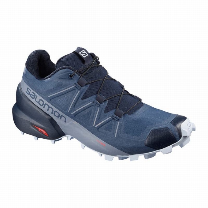 Navy Salomon SPEEDCROSS 5 Women\'s Trail Running Shoes | AE-973MJYT