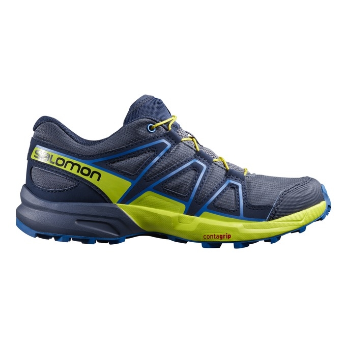 Navy Salomon SPEEDCROSS J Kids' Trail Running Shoes | AE-192KRSF