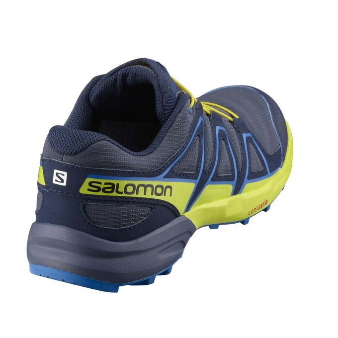 Navy Salomon SPEEDCROSS J Kids' Trail Running Shoes | AE-817VZXM