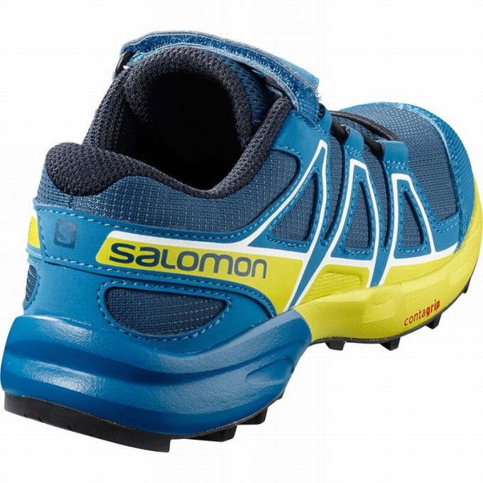 Navy Salomon SPEEDCROSS Kids' Trail Running Shoes | AE-859ODZW