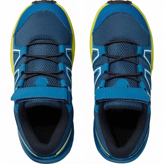 Navy Salomon SPEEDCROSS Kids' Trail Running Shoes | AE-859ODZW